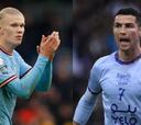 Cristiano y Haaland entre los jugadores con más goles en lo que va de 2024