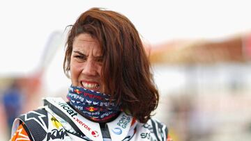 Laia Sanz, en el Dakar.
