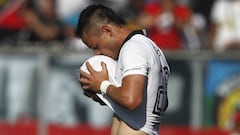 Futbol, Colo Colo vs Curico Unido
 Decimo cuarta fecha, campeonato de Trasicion 2017
 El jugador de Colo Colo Octavio Rivero, centro, celebra su gol contra Curico Unido durante el partido de primera division disputado en el estadio Monumental de Santiago, Chile.
 03/12/2017
 Felipe Zanca/Photosport
 
 Football, Colo Colo vs Curico Unido
 14th date, Transition Championship 2017
 Colo Colo&#039;s player Octavio Rivero, center, celebrates his goal against Curico Unido during the first division football match held at the Monumental stadium in Santiago, Chile.
 03/12/2017
 Felipe Zanca/Photosport