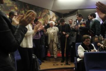 Ana Muñoz, María Fanjul, Amaya Valdemoro y Amanda Sampedro relataron su camino al éxito en el Foro 2014 AS. Durante el acto se homenajeó a la pionera del basket Encarnación Hernández.