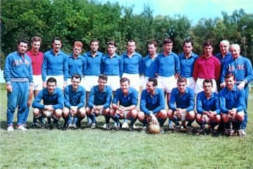 Seleccion francesa concentrada en vísperas de la fase final.