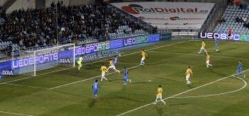 1-0. Sarabia marcó el prrimer gol.