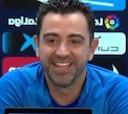 Xavi ya es el amo de la sala: le preguntan si tantea a alguien de Manchester y vean quién dice