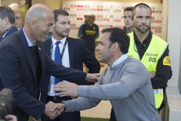 Zinedine y Javi Calleja.