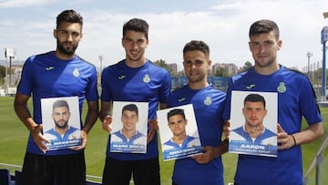RCD ESPANYOL MARC NAVARRO MARC ROCA MELENDO Y AARON