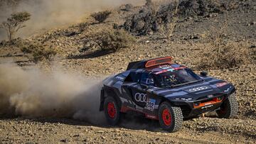 202 Sainz Carlos (spa), Cruz Lucas (spa), Team Audi Sport, Audi RS Q e-tron, Auto FIA T1/T2, action during the Private Tests of the Dakar Rally 2022, from December 29 to 30, 2022 in Jeddah, Saudi Arabia - Photo Gigi Soldano / DPPI
 AFP7 
 29/12/2021 ONLY FOR USE IN SPAIN