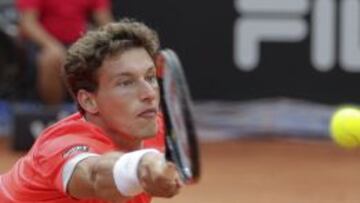  Pablo Carre&ntilde;o durante el partido ante Inigo Cervantes hoy