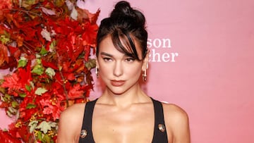 NEW YORK, NEW YORK - SEPTEMBER 29: Dua Lipa attends the Clooney Foundation For Justice Inaugural Albie Awards at New York Public Library on September 29, 2022 in New York City. (Photo by Arturo Holmes/WireImage,)