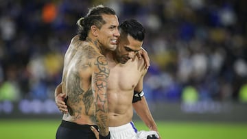 Dayro Moreno y Radamel Falcao García en el Millonarios vs Once Caldas