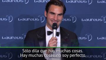 Federer y los errores: la pregunta con la que el suizo no ha podido contener la risa