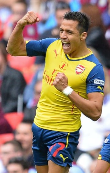 Alexis Sánchez sumó su segundo título en Arsenal.