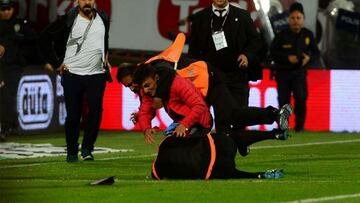 A Trabzonspor fan caused a Turkish Super Lig match against Fenerbahce to be abandoned in 2016 after a brutal attack on one of the referee's assistants.