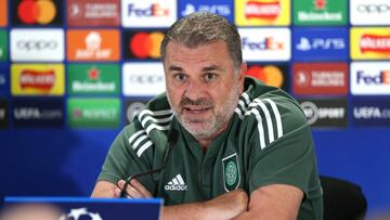 Postecoglou, en rueda de prensa.