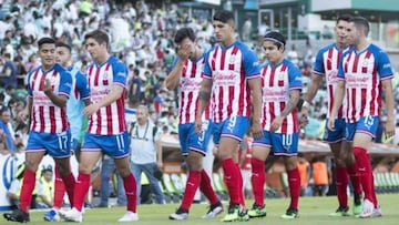 Chivas en un partido de la Liga MX.