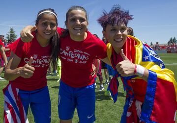 Atlético Madrid Women's first league title - in pictures