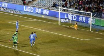 Penalti fallado por Diego Castro.