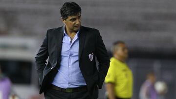 Matías Biscay, que ocupó el lugar de Marcelo Gallardo en el banco de River, analizó en sala de prensa el empate del equipo millonario ante Palestino.