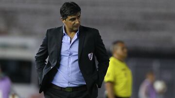 Mat&iacute;as Biscay, que ocup&oacute; el lugar de Marcelo Gallardo en el banco de River, analiz&oacute; en sala de prensa el empate del equipo millonario ante Palestino.