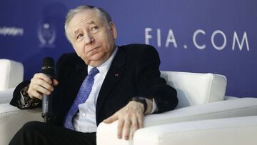 Jean Todt en la rueda de prensa de la gala de la FIA.