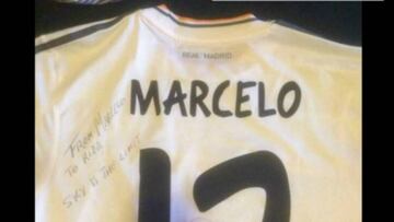 La camiseta de Marcelo para Durmisi.