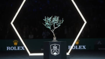 Imagen del trofeo de campeón del Rolex París Masters, el Masters 1.000 de París, que este año se celebrará sin público.