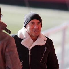 Así fue la visita de Sampaoli al entrenamiento del Atlético