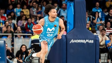 Michael Carrera, ala-p¨ªvot del Movistar Estudiantes.