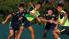 La Selecci&oacute;n de Brasil entren&oacute; en Salvador. El t&eacute;cnico Tite realiz&oacute; la pr&aacute;ctica y cont&oacute; con Militao.