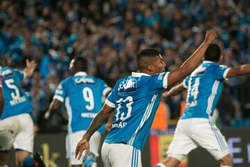 Partido de ida de la Final Liga Águila 2017-II en el estadio El Campín. Millonarios ganó 1-0 a Santa Fe.