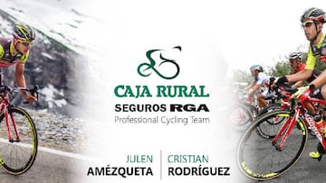 Julen Amezqueta y Cristian Rodríguez correrán en el Caja Rural en 2018.