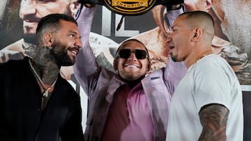 Conor Mcgregor, protagonista de la rueda prensa en el Hotel Hard Rock, presentando la velada de Bare Knuckle Fighting Championship (BKFC) entre Franco Tenaglia y Tony Soto.