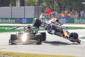 El accidente entre Hamilton y Verstappen que rozó la tragedia