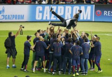 El 6 de mayo de 2015 el Barcelona con Luis Enrique al frente se proclama Campeón de la Champions League 
