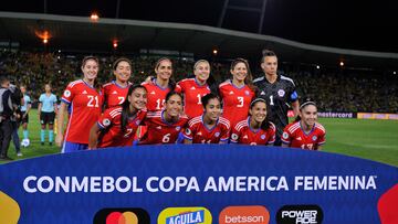 Futbol, Colombia vs Chile.
Copa America femenina 2022.
Chile vs Colombia durante la Copa America femenina 2022 en el estadio Centenario d ella ciudad de Armenia, Colombia
20/07/2022
VizzorImage / Ricardo Vejarano /Photosport

Football, Colombia vs Chile.
America’s woman Cup Championship 2022.
Chile against Colombia  during Copa America Woman’s Cup at Centenario stadium.
Armenia, Colombia.
20/07/2022
VizzorImage / Ricardo Vejarano /Photosport