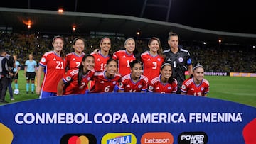 Futbol, Colombia vs Chile.
Copa America femenina 2022.
Chile vs Colombia durante la Copa America femenina 2022 en el estadio Centenario d ella ciudad de Armenia, Colombia
20/07/2022
VizzorImage / Ricardo Vejarano /Photosport

Football, Colombia vs Chile.
America’s woman Cup Championship 2022.
Chile against Colombia  during Copa America Woman’s Cup at Centenario stadium.
Armenia, Colombia.
20/07/2022
VizzorImage / Ricardo Vejarano /Photosport