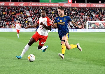 Jorge Sáenz, en un partido ante el Almería
