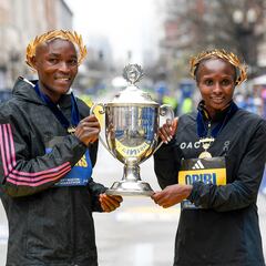 How much prize money do first-place finishers get for winning the 2023 Boston Marathon?