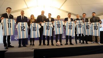Inauguración de la escuela de fútbol de la AFA en los campos del Vallecas CF.
