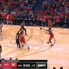 Zion, endemoniado: casi remonta él sólo en 3' y haciendo lo que peor hace