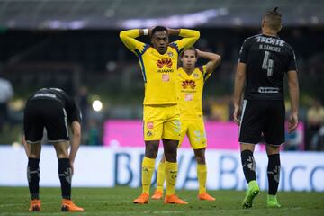 Para el América, las cosas no fueron nada bien esta semana. Primero fueron eliminados de la Liga de Campeones de la Concacaf por Toronto y esta jornada 15 dejó con mal sabor a su afición, pues las ‘Águilas’ dejaron ir el triunfo ante Monterrey, que jugó más de la mitad del partido con un hombre menos. Los azulcremas ya están prácticamente en liguilla, pero necesitan mejorar su rendimiento si quieren aspirar a algo más.