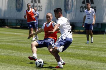 Así fue la práctica de la Selección antes de jugar contra México