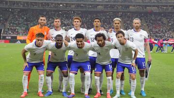 Equipo de Estados Unidos ante México en Guadalajara
