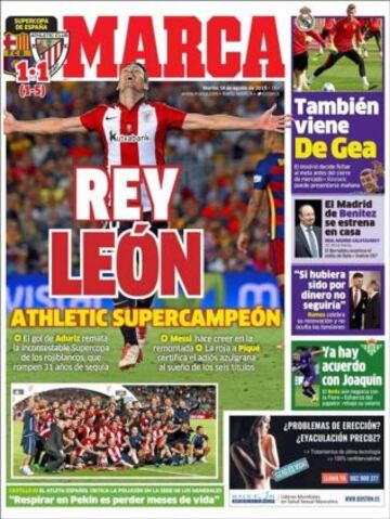 Portadas de la prensa deportiva