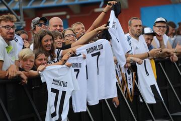 El debut de Cristiano con la Juve en Turín