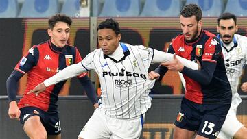 Luis Muriel en un partido de Atalanta en Serie A