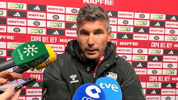 Funes, tras el Talavera-Málaga.