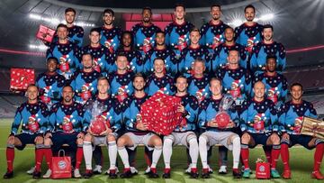 El Bayern Múnich presentó su indumentaria de Navidad.