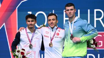 El turco Asil hace historia y se cuelga el oro en el concurso completo