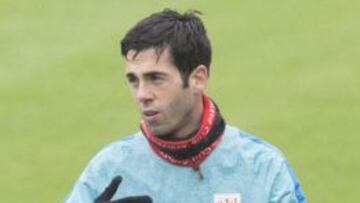 Susaeta, durante un entrenamiento.