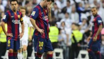 Leo Messi, que hizo una muy buena primera parte en el Bernabéu, recibió una infiltración para disminuirle los dolores provocados por un encontronazo sufrido en el partido ante el Eibar.